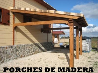 porche de madera a medida
