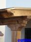 detalle porche de madera