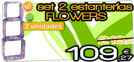 Estantería flowers con un 50% de descuento