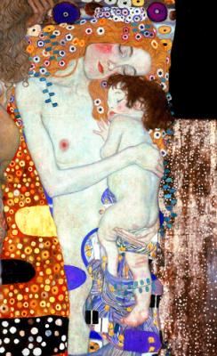 Las tres edades de la vida (detalle), Klimt