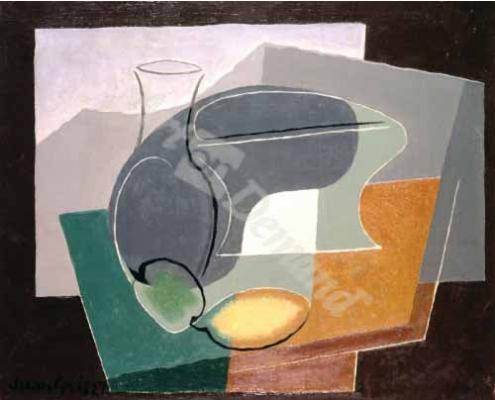 Fruit dish and carafe, 1927, Juan Gris