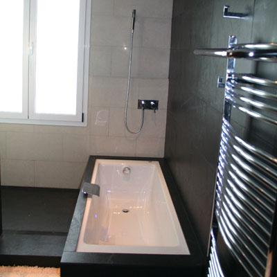 Bañera con plato ducha