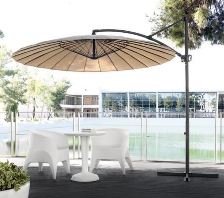 Parasol de 3m. diam. descentrado