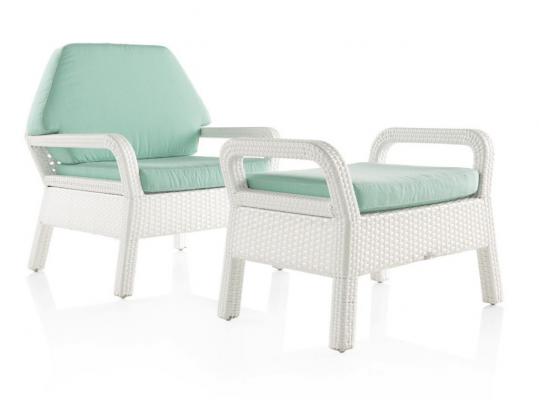 Sillón y reposapiés