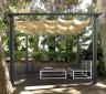 pérgola aluminio con conjunto 