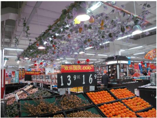 instalacion mercado china led