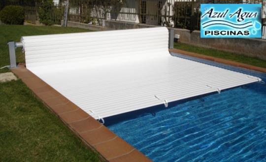 CUBIERTA PISCINA DE LAMAS RECTA