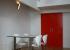 puerta corredera lacada rojo