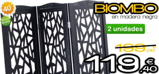 Biombo de madera - 2 unidades - con un 40% de descuento