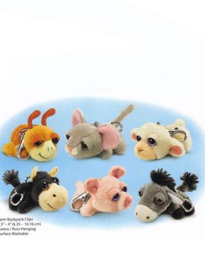 Peluches de llavero. LLAVEROS PELUCHES OJOS GRANDES GRANJA oasisdecor.com