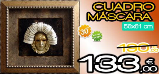 Cuadro máscara con un 30% de descuento