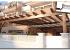 Pergola de madera con toldo