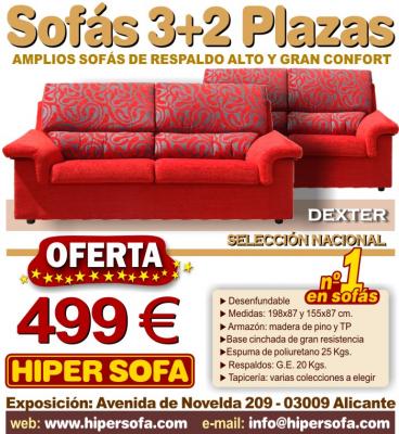 Sofás 3+2 plazas DEXTER