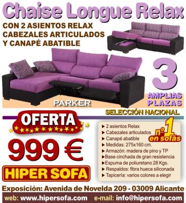 Sofa Chaise Longue Relax PARKER
