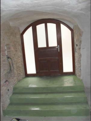 escalera en microcemento