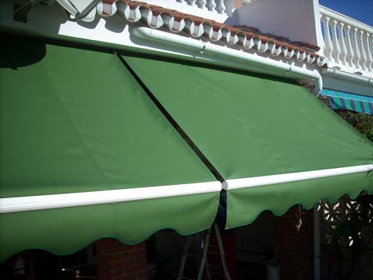 toldo de punto recto