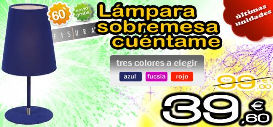 Lámpara de sobremesa cuéntame de la marca fisura