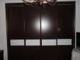 4 puertas correderas en wewngue y cristal blanco