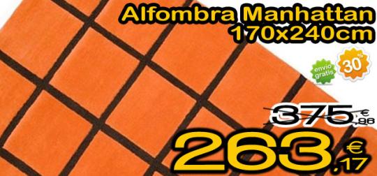 Alfombra Manhattan naranja con un 30% de descuento