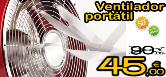 Ventilador portátil en el ofertón del dia