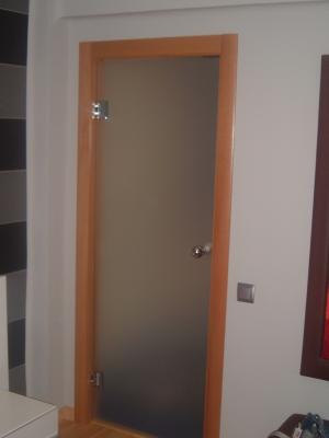 Puerta templada mate 
