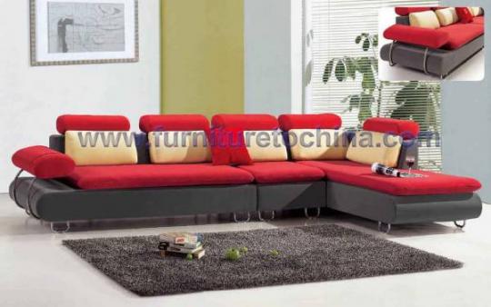 sofá de la esquina contemporánea, contemporary corner sofa FS-107