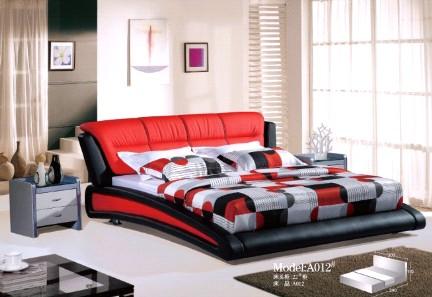 cama tapizados de cuero con estilo A012