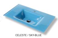 LAVABO ENCIMERA CRISTAL TURQUESA