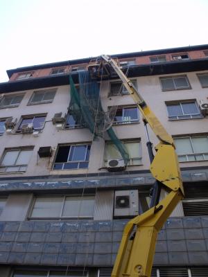 Reparacion en fachada c.Quevedo