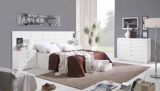 Dormitorio en color blanco