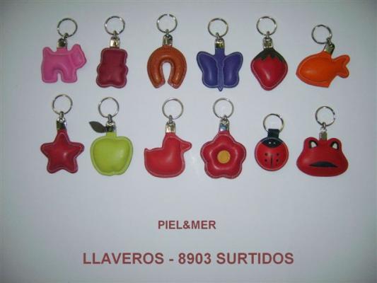 Llaveros de piel Surtido