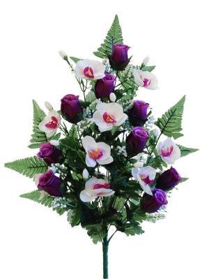 Ramos cementerio artificiales. Ramo capullos y orquideas artificiales oasisdecor.com