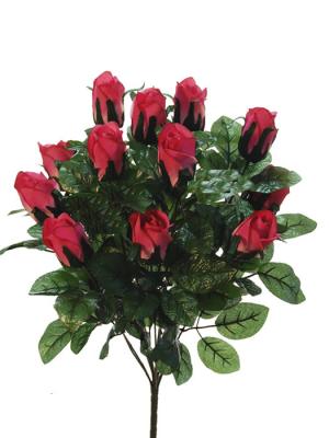 Flores cementerio. Ramo capullos rosas artificiales oasisdecor.com
