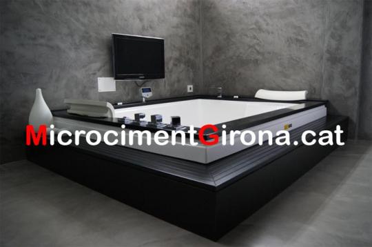 microcemento baño gris