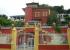 pintura chalet granate y ocre
