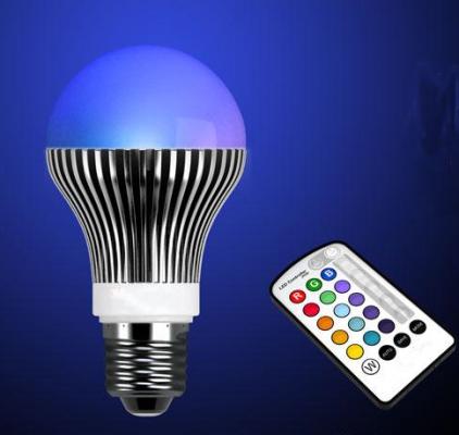 Bombilla LED con mando a distancia
