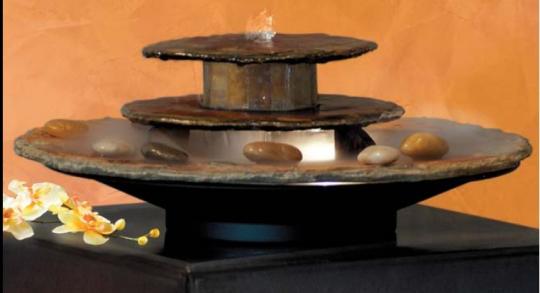 fuente de piedra de sobremesa tipo feng shiu