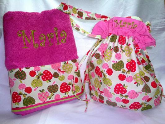 Juego toalla y bolsa