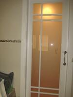 puerta lacada en blanco con cristal