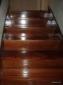 Escalera forrada de Jatoba satinada
