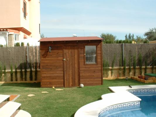 Casa exterior en madera
