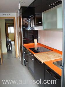 Cocina instalada, foto del cliente de Aurosol