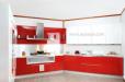 Laminado Rojo con encimera Silestone