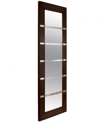 Espejo madera y plata