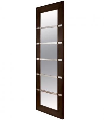 Espejo madera y plata
