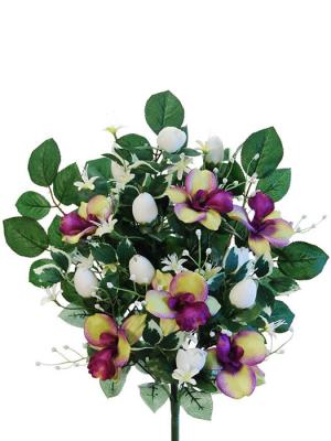 Ramos artificiales cementerio. Ramo orquidias artificiales purpura oasisdecor.com