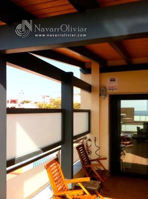 cerramiento de terraza con cubierta aislante thermochip
