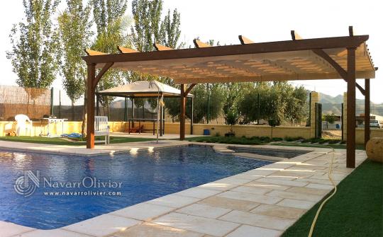 Pergola portatoldo para piscina