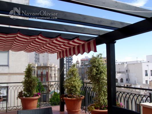 Pergola con toldo para terraza