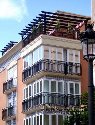 Pergola con toldo para atico